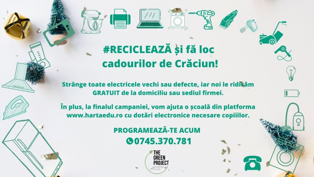 Reciclează și fă loc cadourilor de Crăciun