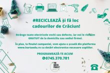 Reciclează și fă loc cadourilor de Crăciun